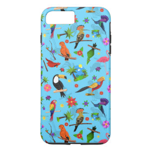 Toucan Flamingo und Arara nahtlose Vogelmuster Case-Mate iPhone Hülle