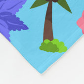 Toucan Flamingo und Arara nahtlose Vogelmuster Fleecedecke (Ecke)