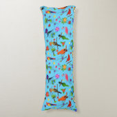 Toucan Flamingo und Arara nahtlose Vogelmuster Seitenschläferkissen (Vorderseite Vertikal)