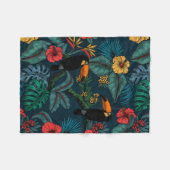 Toucan garden 2 fleecedecke (Vorderseite (Horizontal))