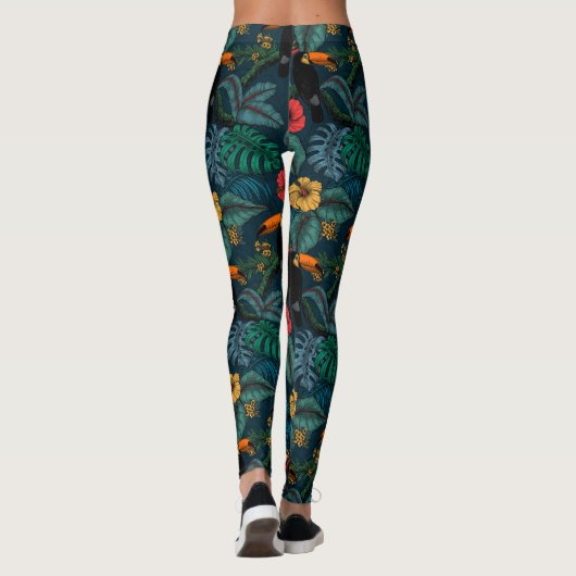 Toucan garden 2 leggings (Rückseite)