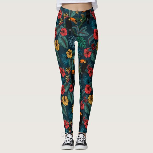 Toucan garden 2 leggings (Vorderseite)