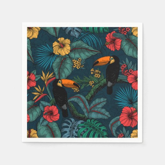 Toucan garden 2 serviette (Vorderseite)