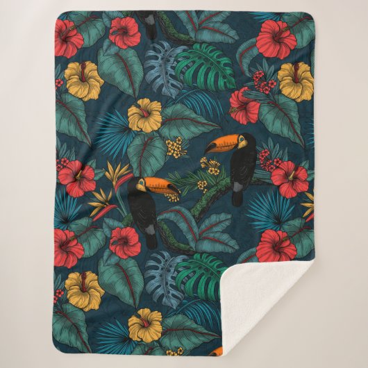 Toucan garden 2 sherpadecke (Vorderseite)