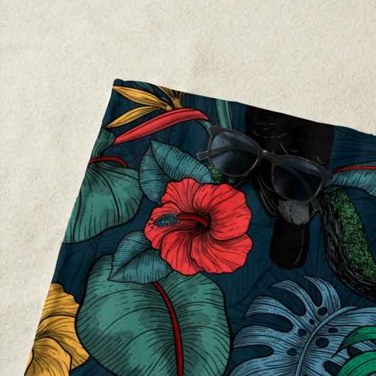 Toucan garden 2 strandtuch (Beispiel)