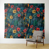Toucan garden 2 wandteppich (Beispiel (Horizontal))