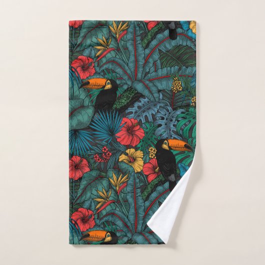 Toucan Garden Badhandtuch Set (Handtuch)