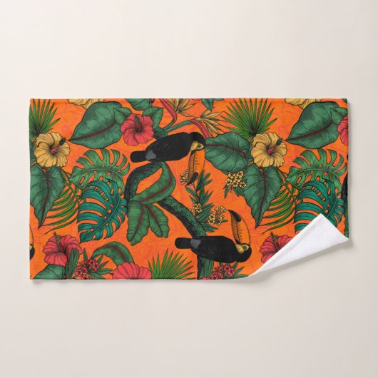 Toucan Garden Badhandtuch Set (Handtuch)