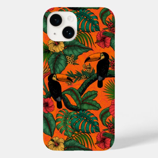 Toucan Garden Case-Mate iPhone Hülle (Rückseite)