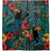 Toucan Garden Duschvorhang (Vorderseite)