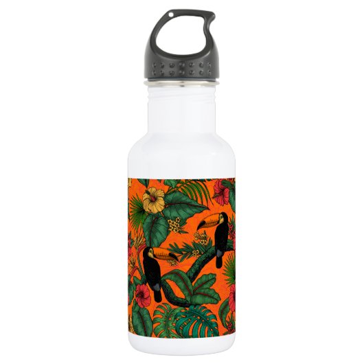Toucan Garden Edelstahlflasche (Vorderseite)