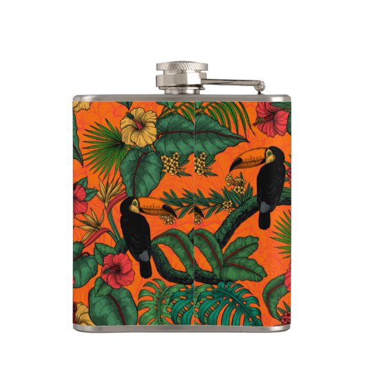 Toucan Garden Flachmann (Rückseite)