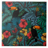 Toucan Garden Fliese (Vorderseite)