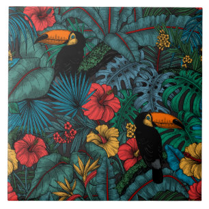 Toucan Garden Fliese