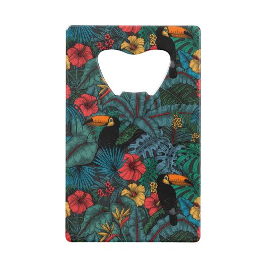 Toucan Garden Geldbeutel Flaschenöffner (Vorderseite)