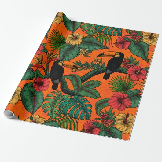 Toucan Garden Geschenkpapier (Ungerollt)