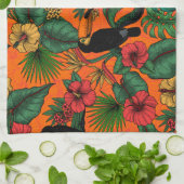 Toucan Garden Geschirrtuch (Gefaltet)