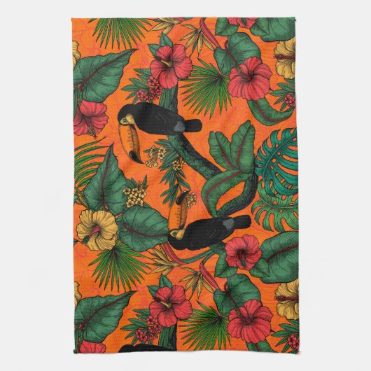 Toucan Garden Geschirrtuch (Vertikal)