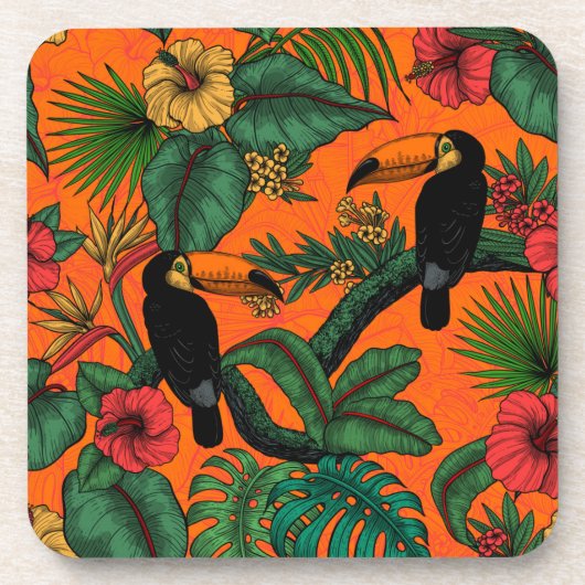 Toucan Garden Getränkeuntersetzer (Vorderseite)