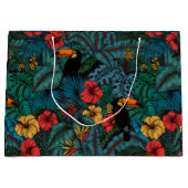Toucan Garden Große Geschenktüte (Vorderseite)