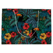 Toucan Garden Große Geschenktüte (Rückseite)
