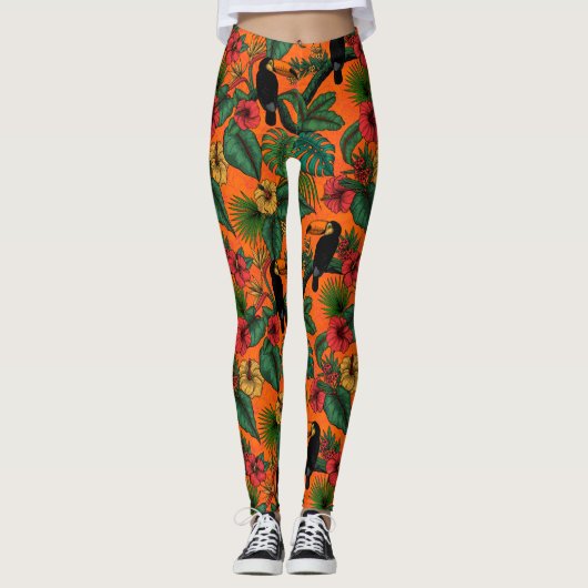 Toucan Garden Leggings (Vorderseite)
