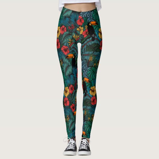 Toucan Garden Leggings (Vorderseite)