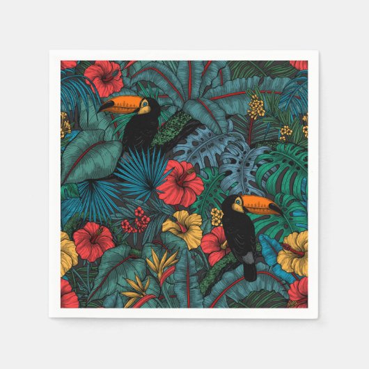Toucan Garden Serviette (Vorderseite)