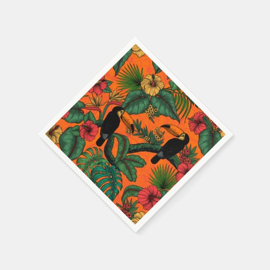 Toucan Garden Serviette (Ecke)