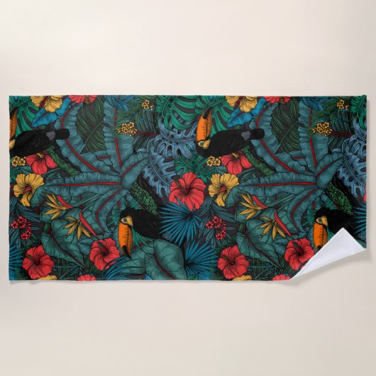 Toucan Garden Strandtuch (Vorderseite)