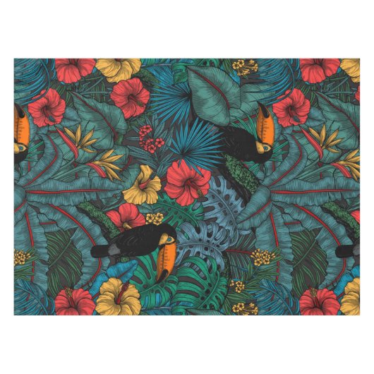 Toucan Garden Tischdecke (Vorderseite (Horizontal))