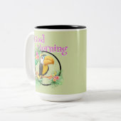Toucan Good Morning Zweifarbige Tasse (Vorderseite Links)