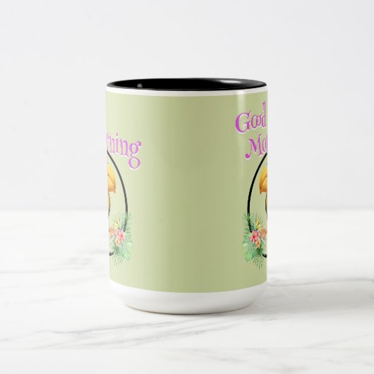 Toucan Good Morning Zweifarbige Tasse (Mittel)