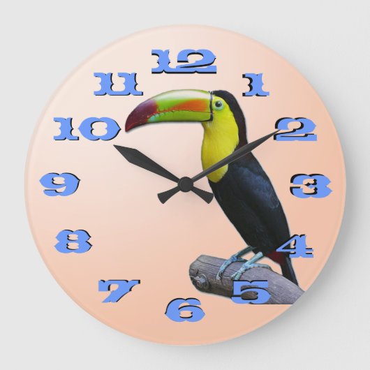 Toucan Große Wanduhr (Vorderseite)