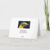 Toucan-Gruß Karte (Rückseite)