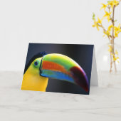 Toucan-Gruß Karte (Gelbe Blume)