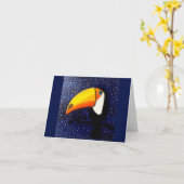 Toucan Grußkarte Karte (Gelbe Blume)