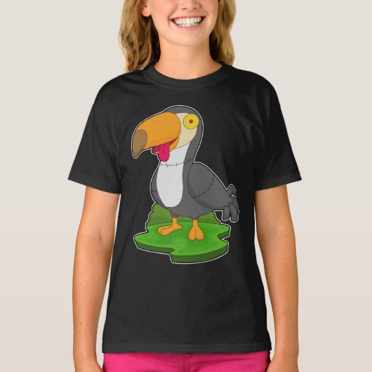 Toucan Halloween Zombie T-Shirt (Vorderseite)