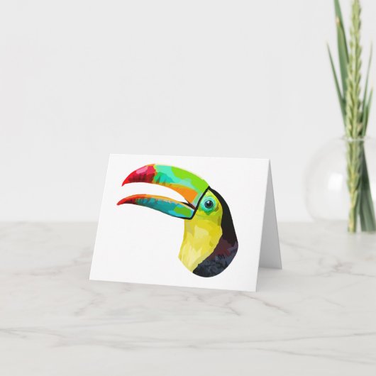 Toucan Hand Drawing Digital Art Karte (Vorderseite)