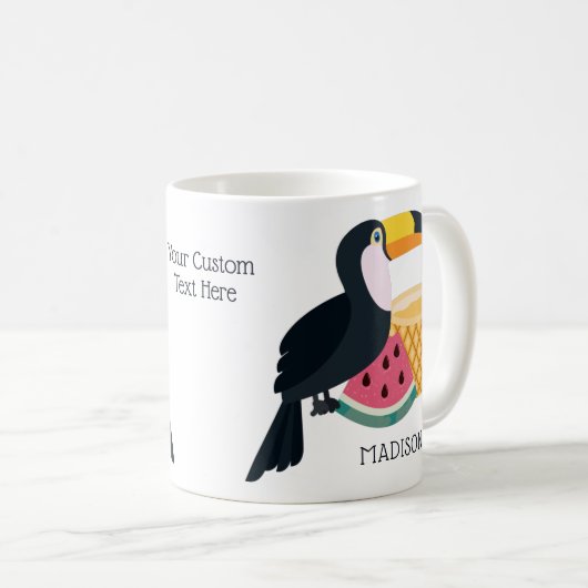 Toucan Illustration Tasse (VorderseiteRechts)