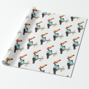 Toucan im hawaiianischen Shirt Geschenkpapier