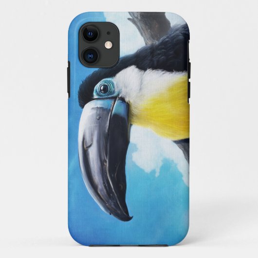 Toucan in der digitalen tropischen Vogelmalerei Case-Mate iPhone Hülle (Rückseite)