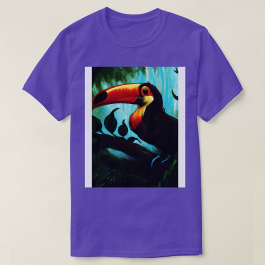 Toucan in Dschungel T-Shirt (Design vorne)