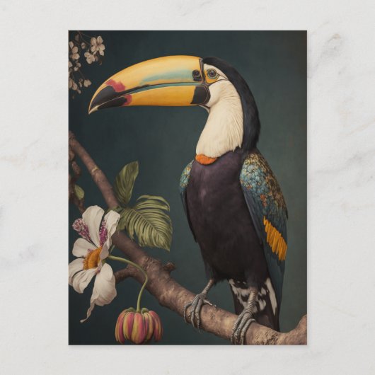 Toucan in Forest Postcard Postkarte (Vorderseite)