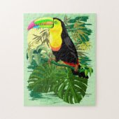 Toucan in grünem Amazonas-Gebiet Regenwald Puzzle (Vertikal)