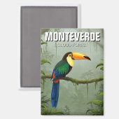 Toucan in Monteverde Cloud Forest Costa Rica Magnet (Vorderseite/Rückseite)