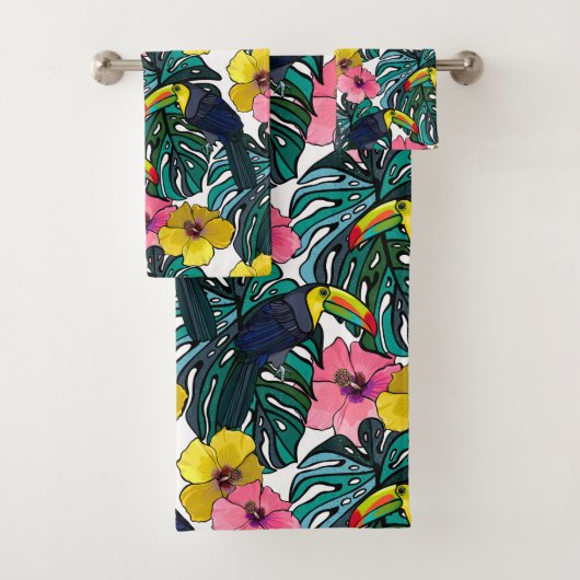 Toucan Jungle Badhandtuch Set (Insitu)