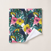 Toucan Jungle Badhandtuch Set (Waschlappen)