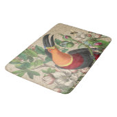 Toucan Jungle Tropical Bird Beautiful Antique Badematte (Schrägansicht)