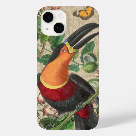 Toucan Jungle Tropical Bird Beautiful Antique Case-Mate iPhone Hülle (Rückseite)